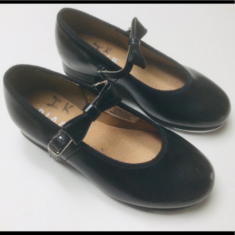 BLOCH - YOUNG GIRLS - SIZE 10.5 - BLACK - MARY JANE - TAP DANCE SHOES